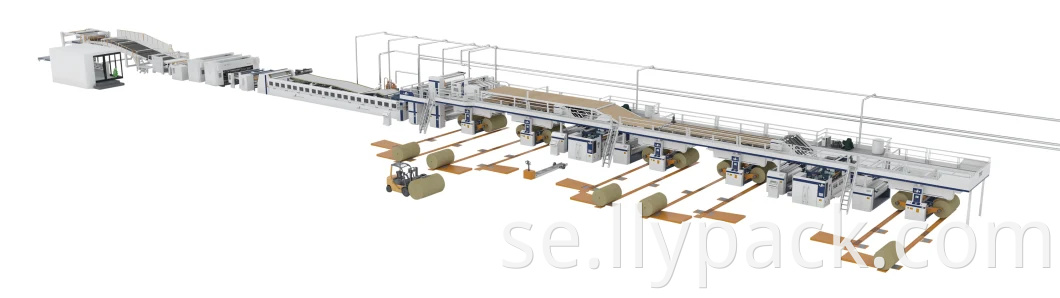 High Speed Corrugated Carton Line 1